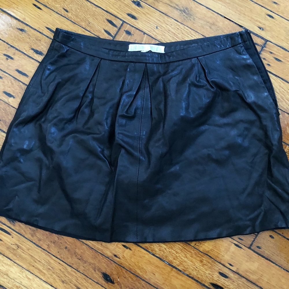 ALEXA CHUNG x MADEWELL leather skirt